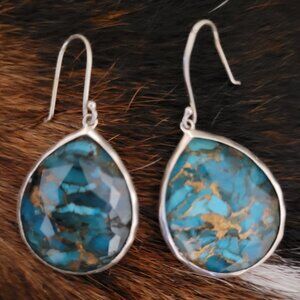 Rock Candy® Teardrop Earrings 925 SILVER IN TURQUOISE_DOUBLET